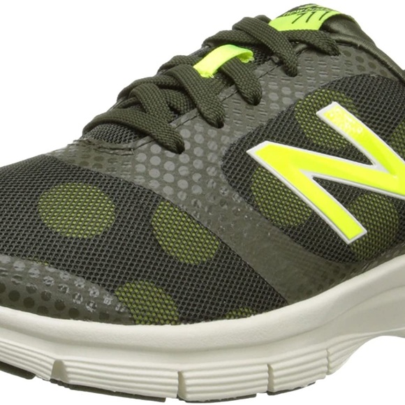 New Balance 711 Women’s army green fluorescent yellow polka dot size 9W - Picture 2 of 9